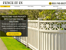 Tablet Screenshot of fenceitinllc.com